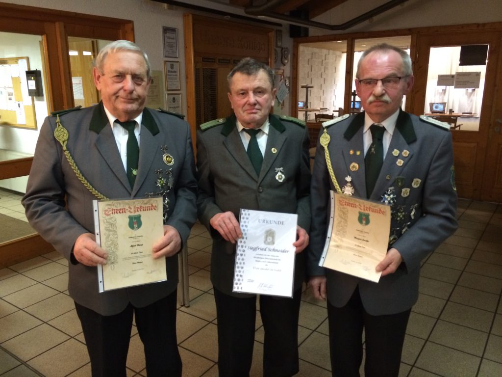 Ehrungen auf der Mitgliederversammlung 2019 – SV Langenberg